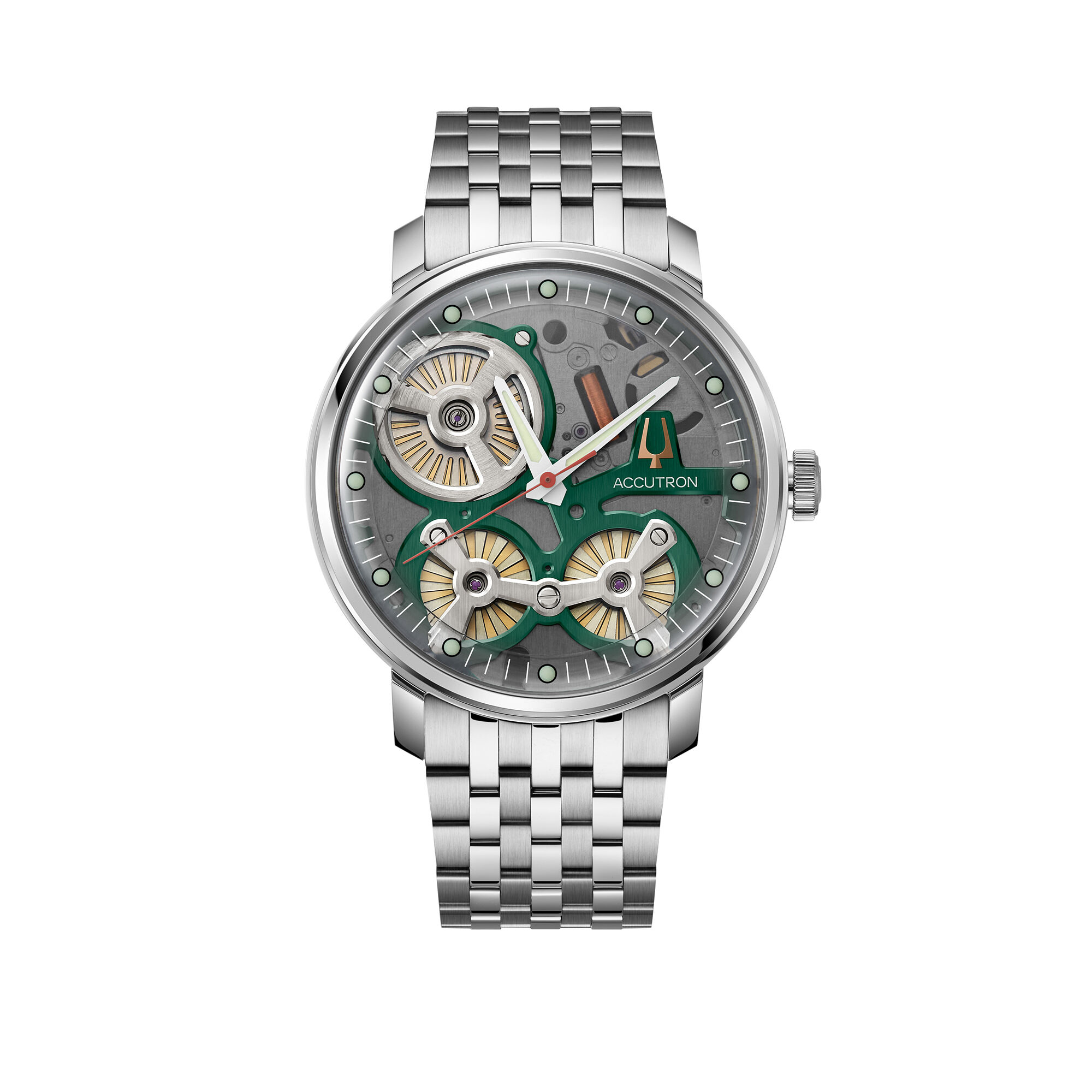 Shop Accutron s Spaceview 2020 Electrostatic 43mm Stainless Steel